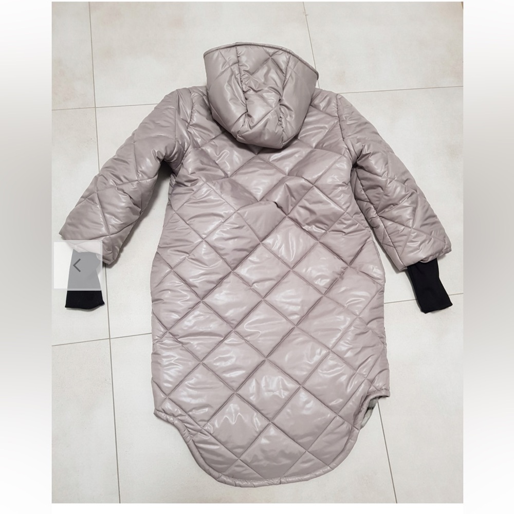 Colori Taupe Puffer Coat European Brand NEW - Picture 3 of 9